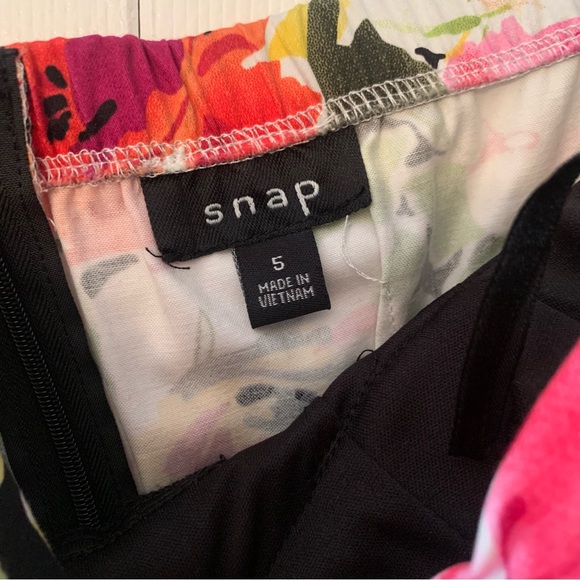 NWT! Mandees Floral Strapless Dress - Picture 6 of 6